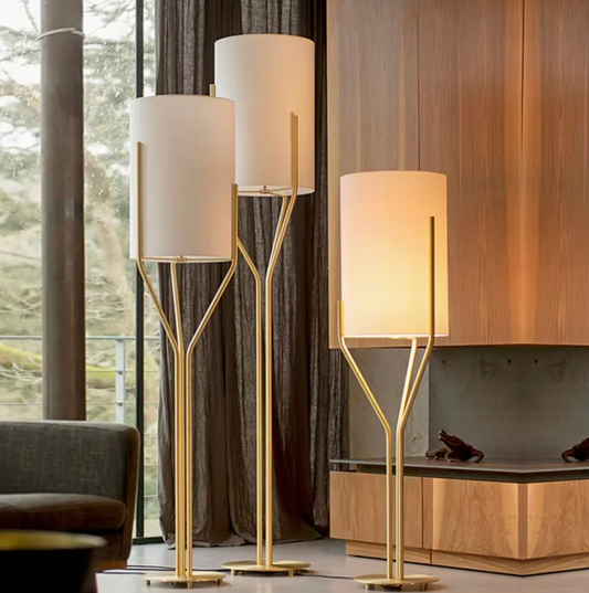 Gold Branch Lamp (Set of 3)