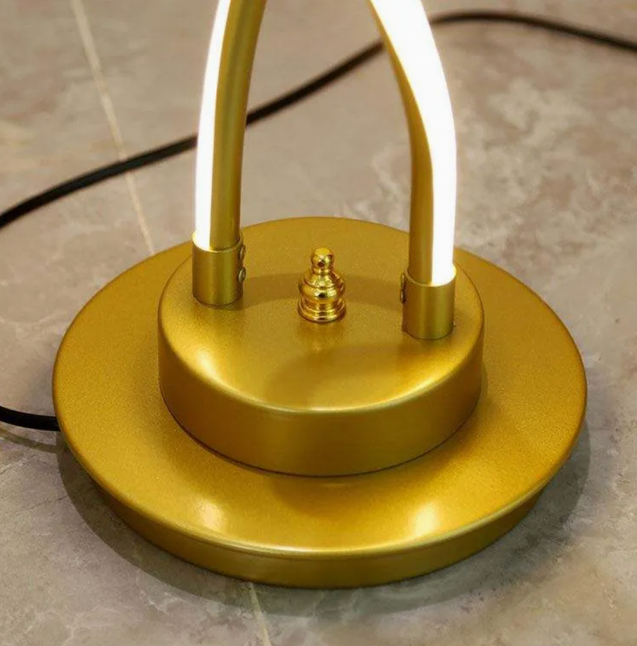 Golden Spiral Floor Lamp