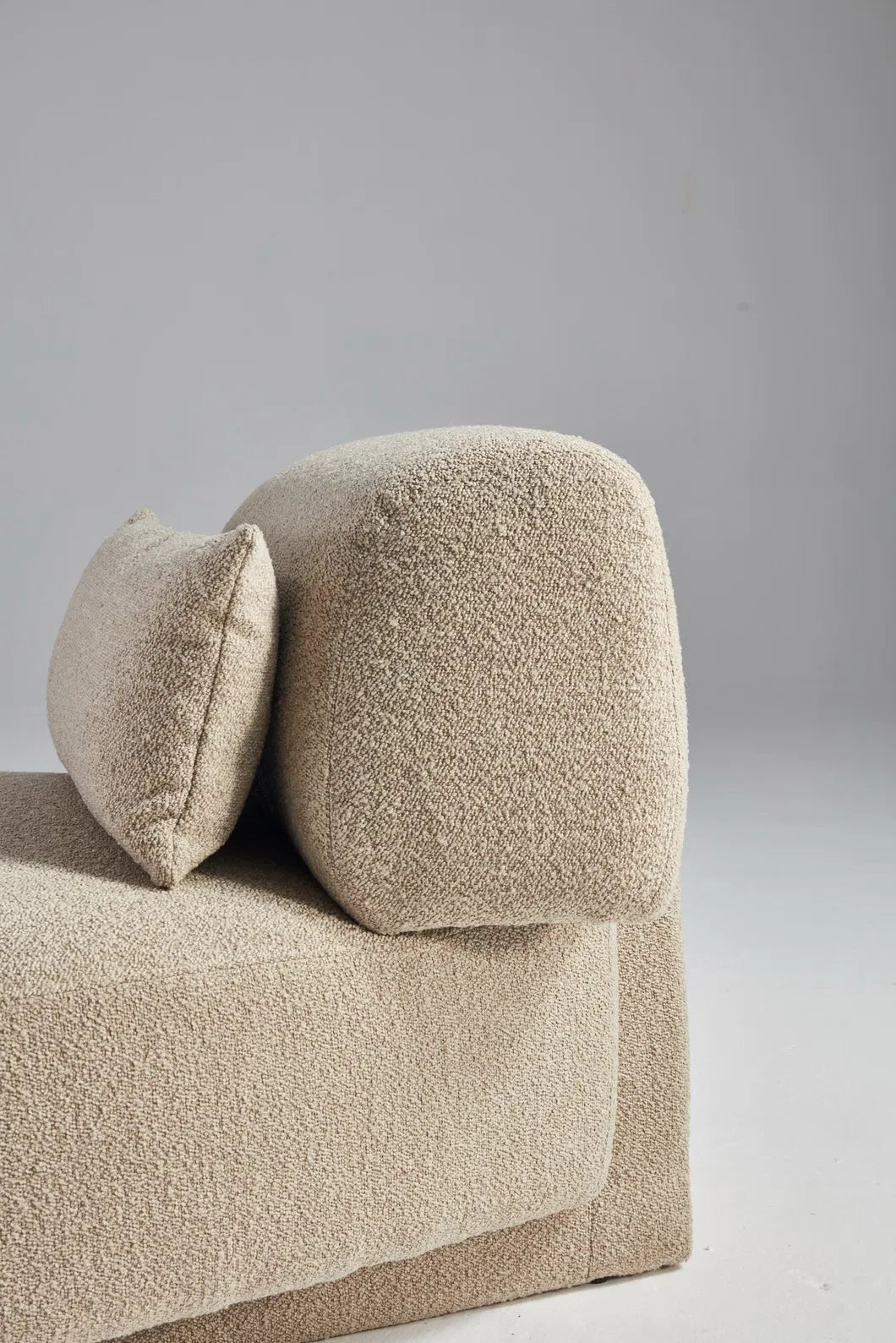 ORRO Tan Boucle Accent Chair