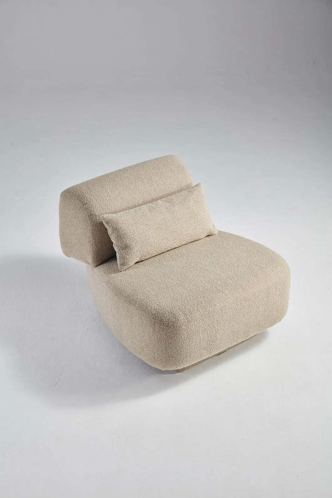 ORRO Tan Boucle Accent Chair