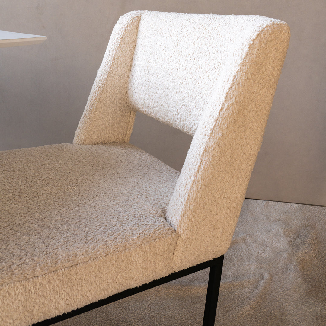 Luna Boucle Dining Chair