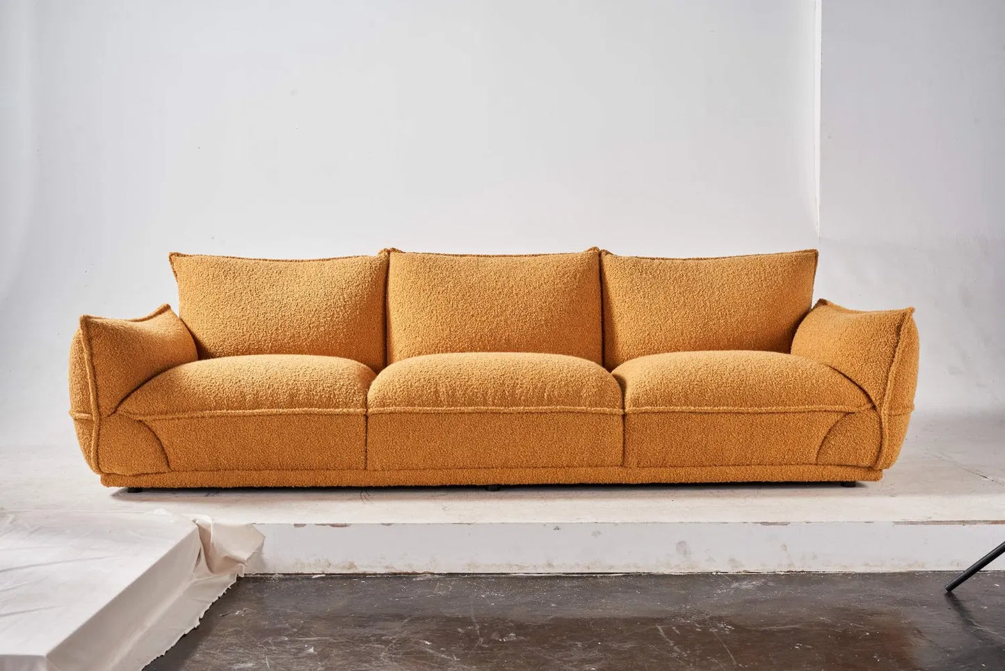 ORRO Orange Cloud Boucle Sofa
