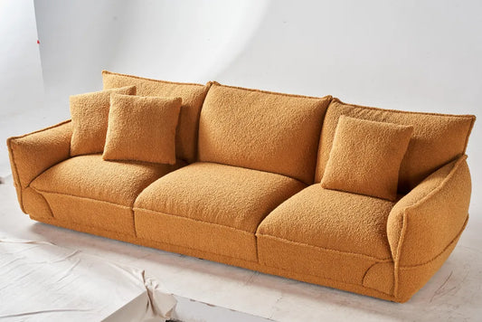 ORRO Orange Cloud Boucle Sofa