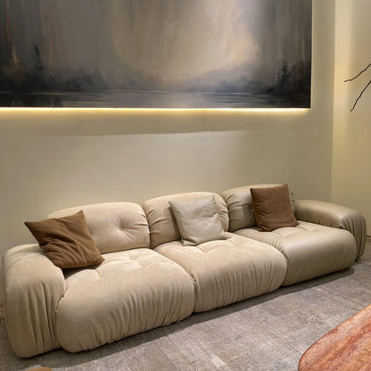 ORRO Leather x Suede Sofa