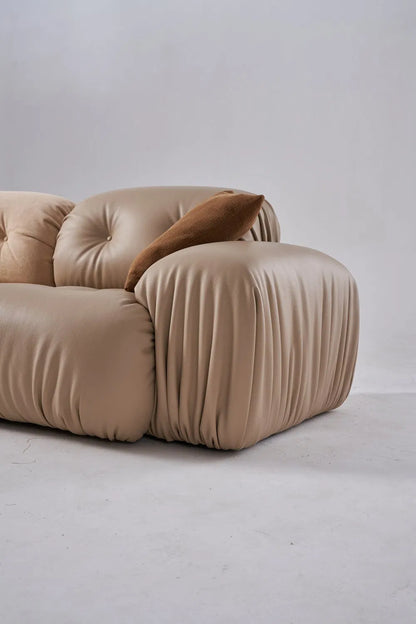 ORRO Leather x Suede Sofa