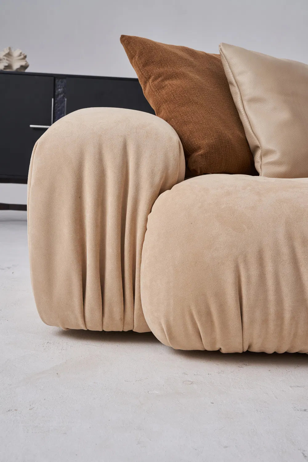 ORRO Leather x Suede Sofa