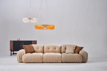 ORRO Leather x Suede Sofa