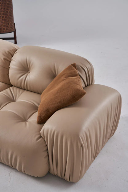 ORRO Leather x Suede Sofa