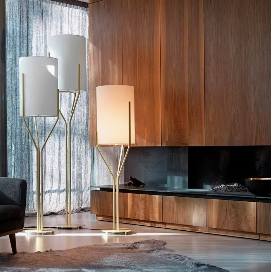 Gold Branch Lamp (Set of 3)