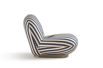 ORRO Striped Accent Chair