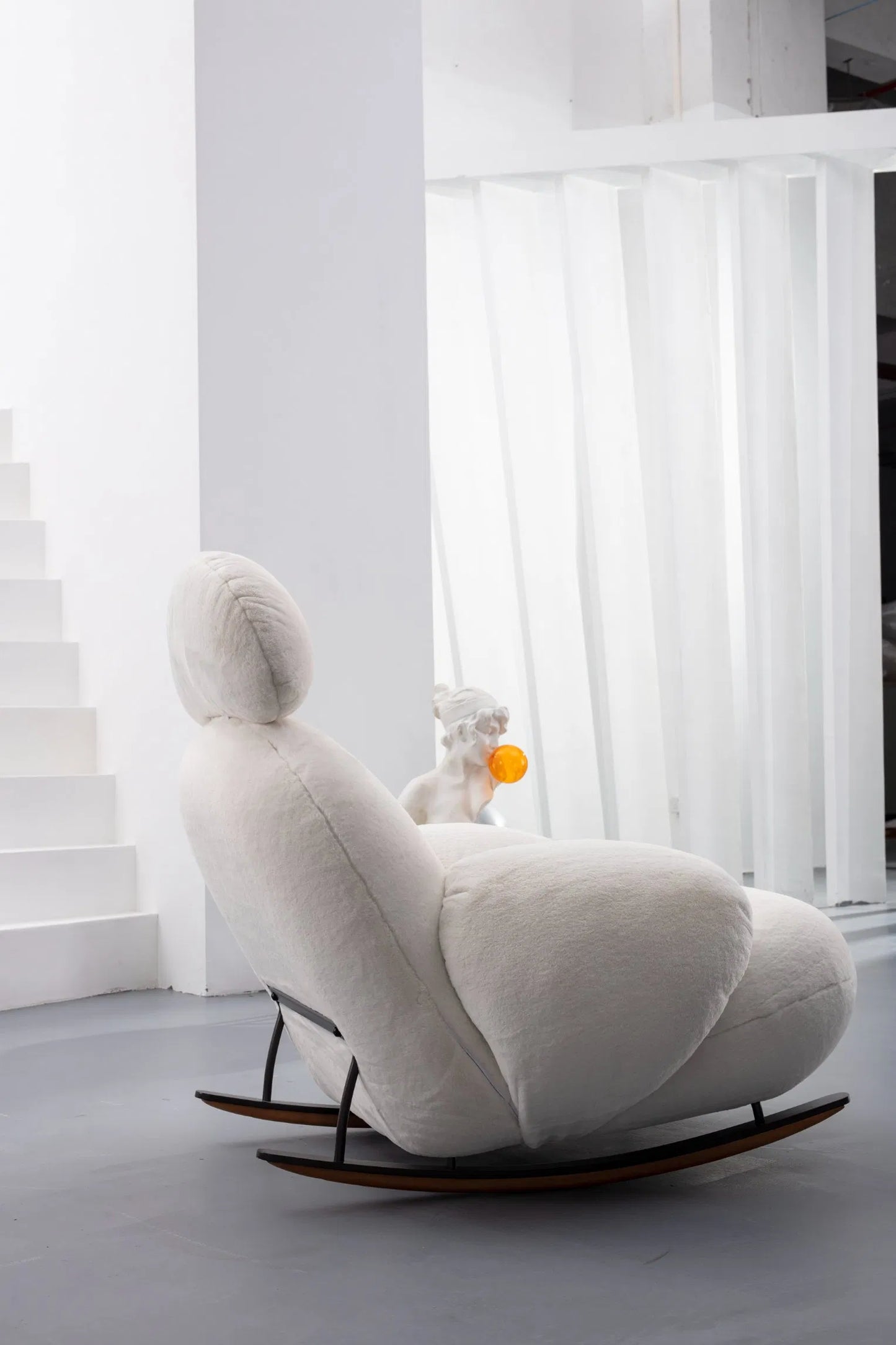 ORRO Fluffy Rocking Chair