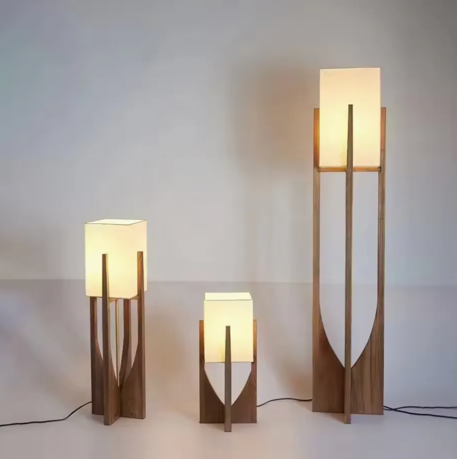 Japanese Solid Wood Lamp (Set of 3)