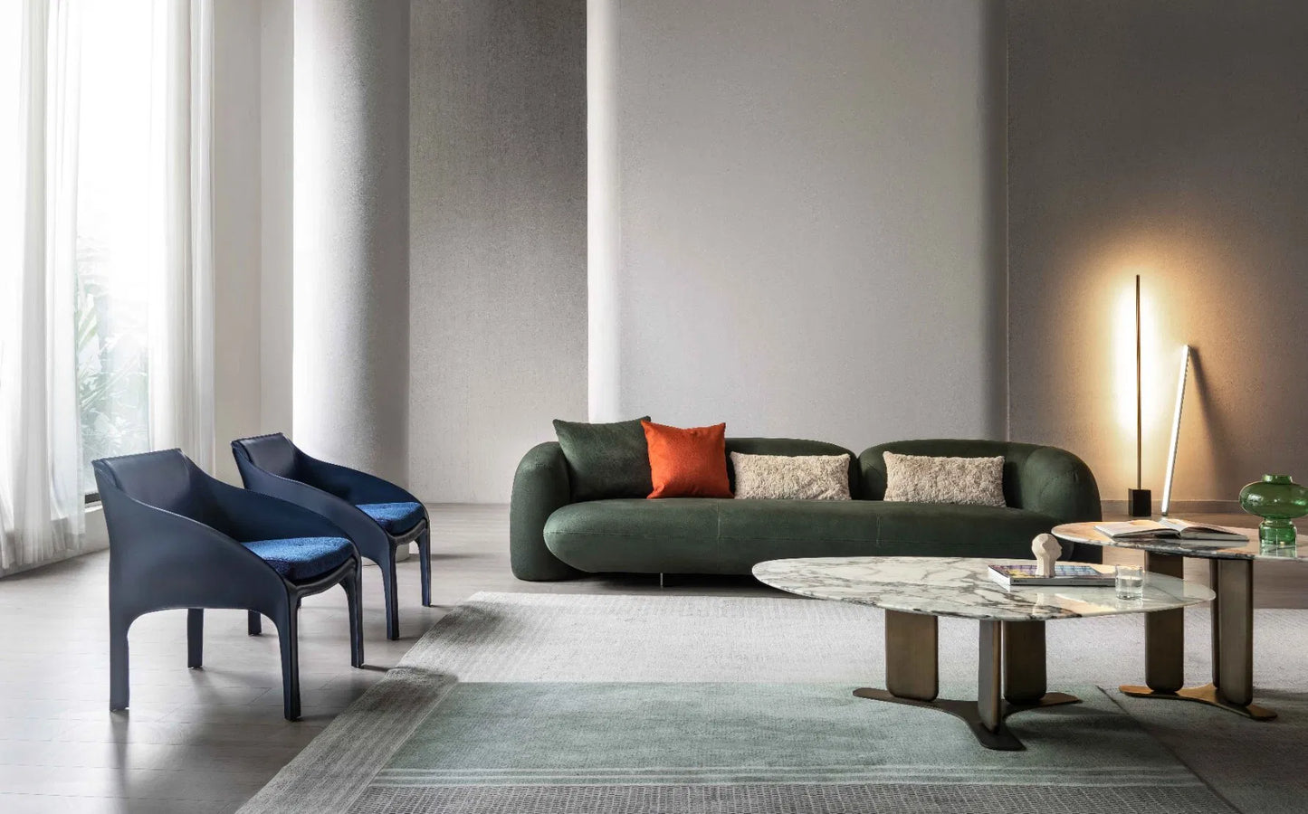 ORRO British Green Sofa