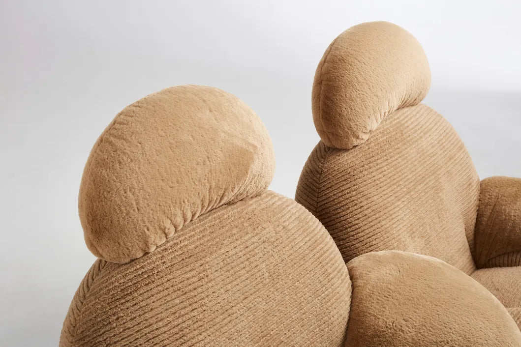 ORRO Fluffy Double Rocking Chair