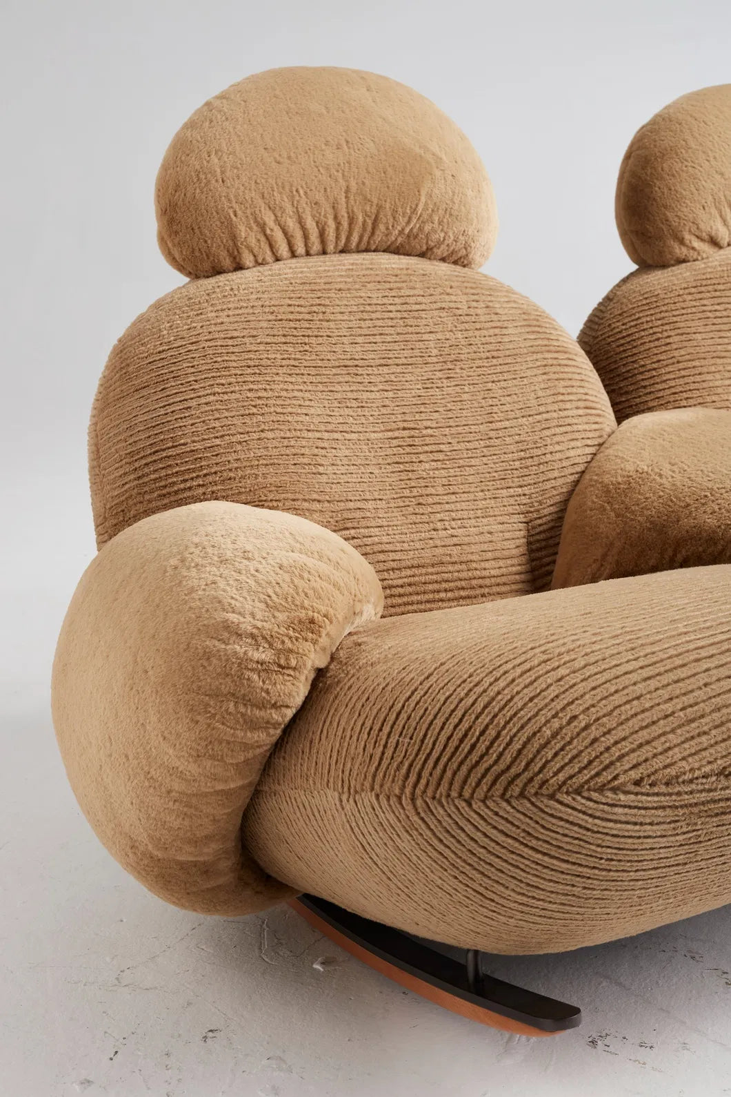 ORRO Fluffy Double Rocking Chair