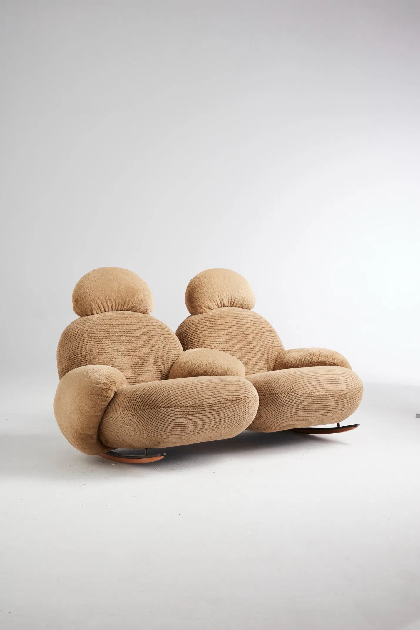 ORRO Fluffy Double Rocking Chair