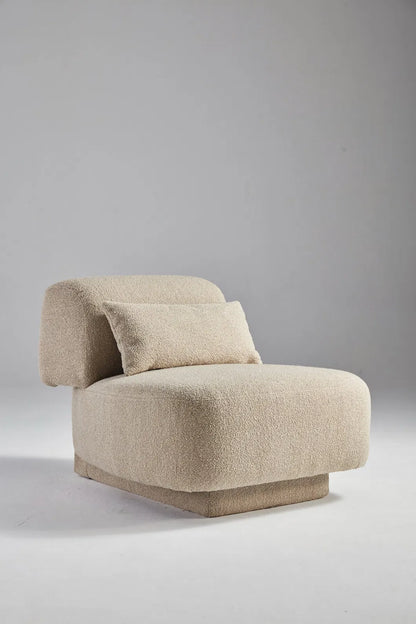 ORRO Tan Boucle Accent Chair