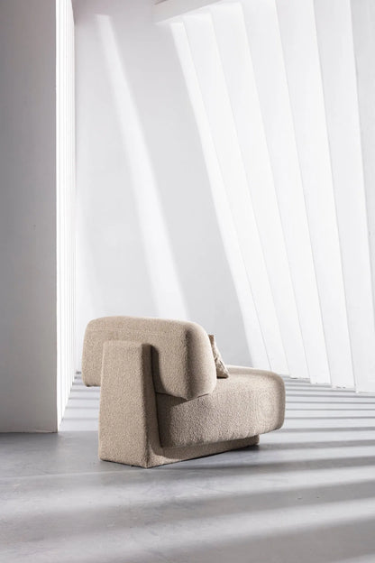 ORRO Tan Boucle Accent Chair