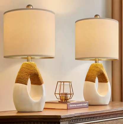 Rattan Lamp (Set of 2)