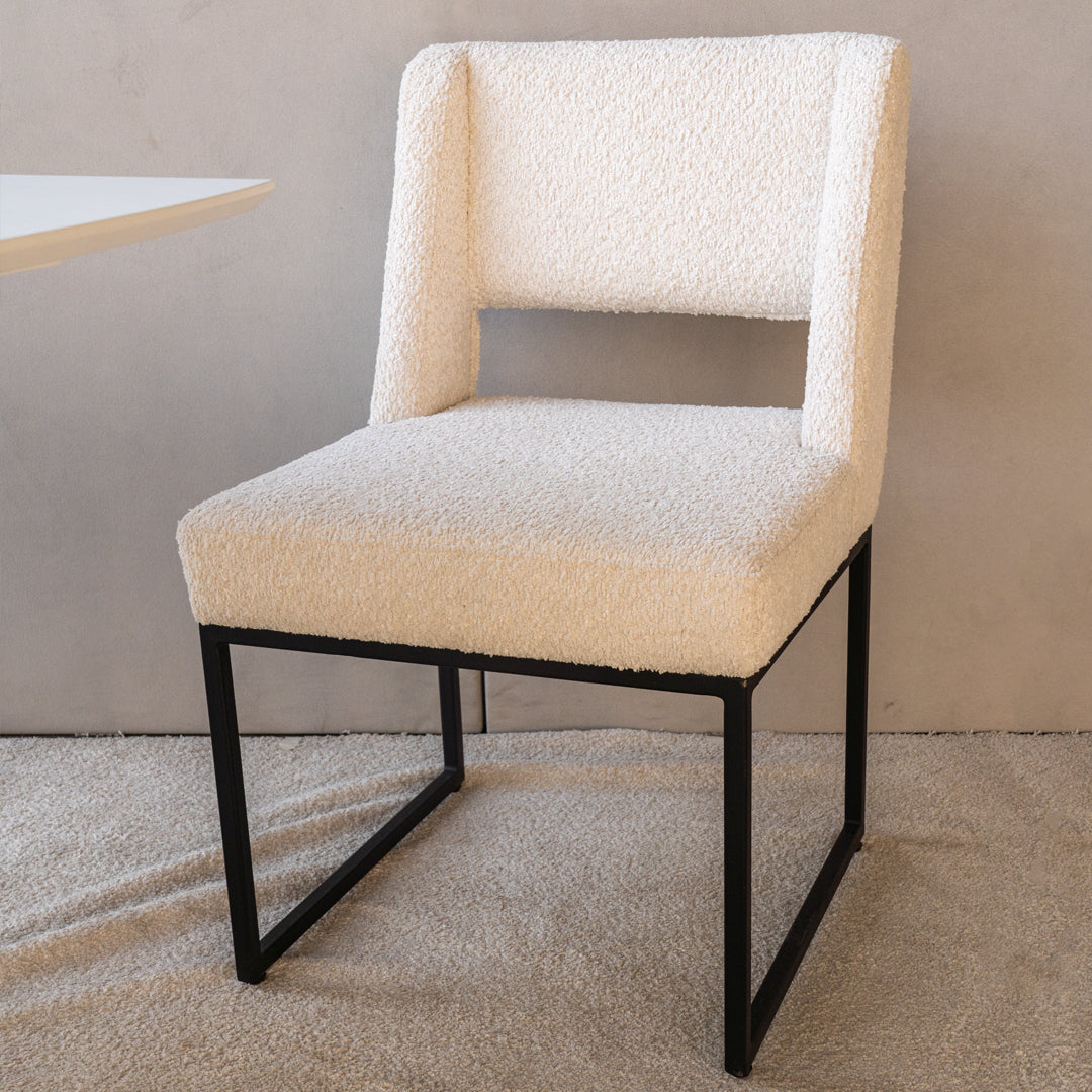 Luna Boucle Dining Chair